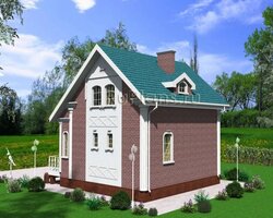 Проект частного дома с мансардой Rg4034-2