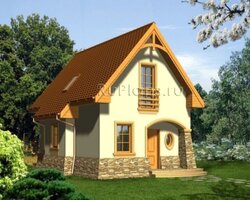 Проект комфортного коттеджа из газобетона Rg3575-2