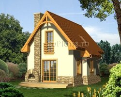 Проект комфортного коттеджа из газобетона Rg3575-3