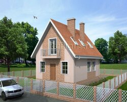Аккуратный дом с мансардой Rg3798-3