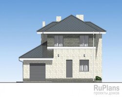 Двухэтажный дом с гаражом и террасой Rg3966-4
