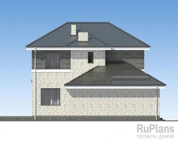 Двухэтажный дом с гаражом и террасой Rg3966-7