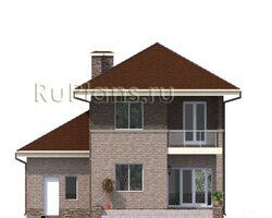 Проект аккуратного двухэтажного дома с гаражом Rg4744-5