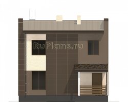 Проект двухэтажного дома с подвалом в современном стиле Rg4912-4