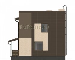 Проект двухэтажного дома с подвалом в современном стиле Rg4912-7