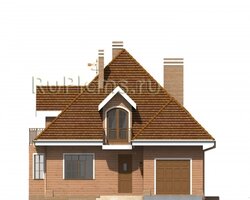 Проект уютного дома с мансардой и гаражом Rg4742-5
