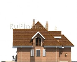 Проект уютного дома с мансардой и гаражом Rg4742-7