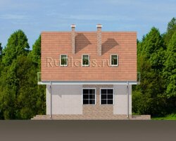Аккуратный дом с мансардой Rg3798-5