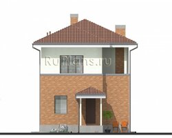 Проект двухэтажного дома с большой гостиной Rg4874-4