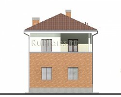 Проект двухэтажного дома с большой гостиной Rg4874-6