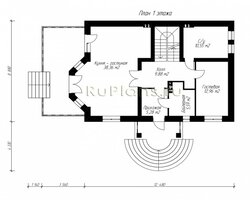 Проект коттеджа с подвалом и мансардой Rg3784-9