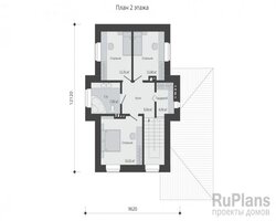 Двухэтажный дом с гаражом и террасой Rg3966-9