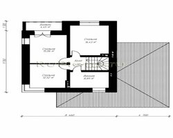 Проект аккуратного двухэтажного дома с гаражом Rg4744-9