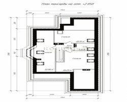 Проект коттеджа с мансардой для узкого участка Rg3819-10